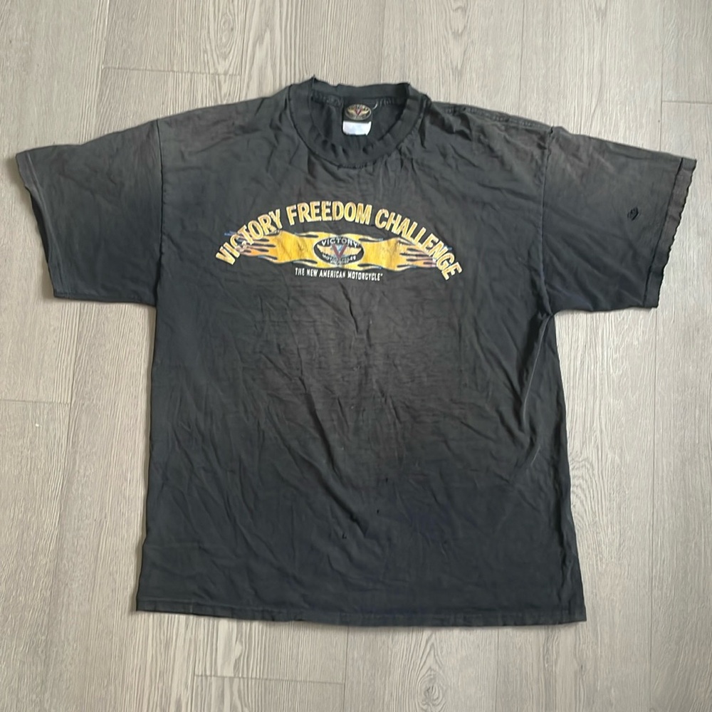 Vintage Victory motorcycle Distressed Shirt